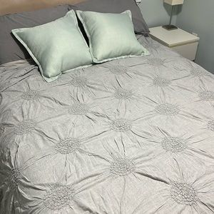 Nordstrom stitched linen duvet cover